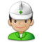 Construction Worker - Medium Light emoji on Samsung